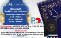 Ramadan-Nafila de la 28ème NUIT : 4 rakkas pour être "absous de tous ses péchés"