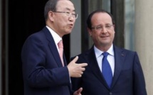 A Paris, Ban Ki-moon appelle à respecter les résultats électoraux au Mali, quoi qu'il arrive