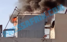 Dakar : une antenne de la Sonatel en feu aux Parcelles Assainies (Vidéo et photos)