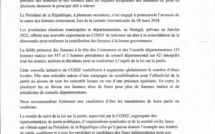 Faible présence des femmes à la tête des Communes : Le Cosef appelle "les acteurs à se conformer à l'esprit de la loi sur la parité"