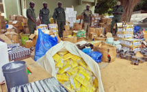 Kaolack : la douane saisie un important lot de faux médicaments et de chanvre d'une valeur de plus de 82 millions