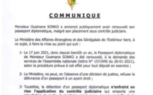 Détention d’un passeport diplomatique par Sonko : la précision du ministère des Affaires étrangères