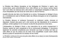 Arrestation musclée d’un Sénégalais en Italie : le Sénégal dénonce un "traitement raciste, inhumain et dégradant"