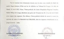 Les travailleurs de l’hôpital de Louga décrète 72 heures de grèves