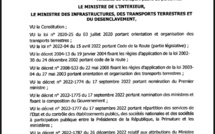 Transport public et privé : les horaires de circulation interurbaine et les heures de fermeture des gares routières modifiés