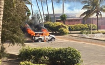Affrontements à Ngor : un véhicule de la Croix-Rouge sénégalaise caillassé et incendié 