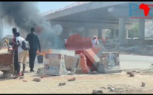 Liberté 6: pneus brûlés, vitres du BRT vandalisées, circulation au ralenti (vidéo)