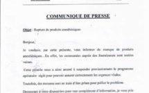 Pénurie de produits anesthésiques : l'hôpital de Saint-Louis suspend son programme opératoire (Document)
