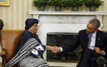 Ebola: Ellen Johnson Sirleaf à Washington remercie Obama pour son aide