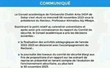 Le Conseil académique de l'Ucad prolonge la date des cours en mode distanciel 