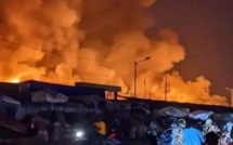 Togo: la marché d'Agoé Assiyéyé ravagé par les flammes d'un violent incendie