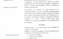 Election présidentielle 2024 : le Conseil constitutionnel publie une nouvelle liste de 19 candidats