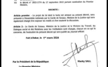 Sénégal - Projet de loi d'amnistie: voici les faits concernés (document)