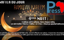 Ramadan-Nafila de la 4ème nuit : 4 rakkas, pour «effacer les pêchés»