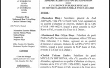 Voici la décision de la Cour suprême rendant irrecevable les requêtes du Pds ( Documents)