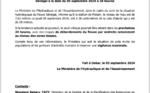 Risque de débordement du fleuve à Matam : le Ministère de l’Hydraulique appelle à la vigilance