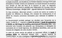 Le gouvernement sénégalais va dévoiler les résultats de son diagnostic sur la situation nationale ce jeudi
