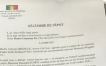 Réclamation contre Ousmane Sonko : la coalition de Macky saisit le Conseil constitutionnel