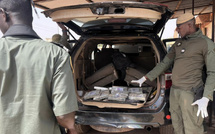 Trafic de drogue : La Brigade de recherches saisit 100 kg de haschich d'une valeur de 120 millions de FCFA dans un véhicule