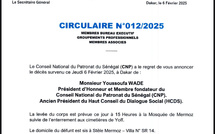 Nécrologie : Décès de Youssoufa Wade, membre fondateur du Conseil National du Patronat du Sénégal 