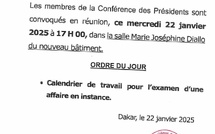 Assemblée nationale : les membres du bureau et ceux de la Conférence des Présidents convoqués ce mardi et mercredi