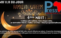 Ramadan-Nafila de la 4ème nuit : 4 rakkas, pour «effacer les pêchés»