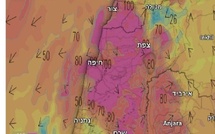 Après les incendies, une énorme tempête de sable s’abat sur l’Israël
