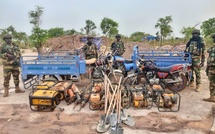 Falémé : deux sites d'orpaillage démantelés, un important matériel saisi