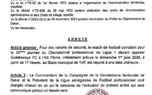 Ligue 1 : le match GFC Vs Pikine prévu ce dimanche reporté à une date ultérieure (Document)