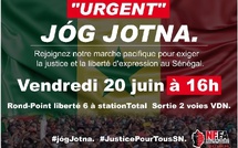 Dakar : le mouvement Jóg Jotna organise à une marche pacifique ce vendredi à Dakar pour la justice et la liberté d’expression