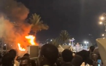 Touba : un véhicule a pris feu près de la Grande Mosquée