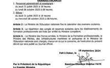 Rentrée scolaire 2025/2026 : ouverture fixée au 6 octobre pour les enseignants et le personnel administratif