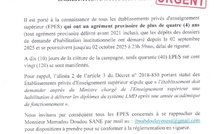 Établissements privés : seulement 40 sur 120 ont déposé leurs dossiers, l’État fixe la date limite au 2 octobre