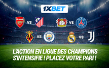 Retour de la Ligue des champions : pariez sur les matchs clés de la journée sur 1xBet !