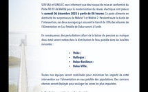 Alerte coupure d'eau à Dakar et alentours : des travaux électriques prévus samedi 6 décembre 2025