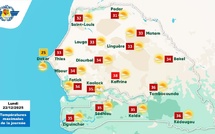 Météo : un temps largement ensoleillé et des températures élevées sur le Sénégal 
