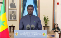 BILAN 2025 : une année de "redressement et de résultats concrets" pour le Sénégal, selon Diomaye Faye