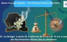 Classement GFI : le Sénégal au 8e rang africain des flux financiers illicites sur la période 2013-2022