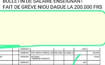 Crise scolaire : des ponctions salariales allant jusqu'à 200 000 F CFA contre les grévistes