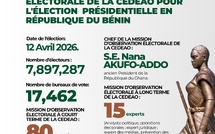Présidentielle au Bénin : La CEDEAO déploie ses observateurs pour le scrutin du 12 avril