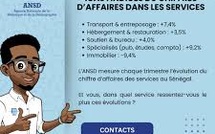 Repères de l'ANSD : Les services spécialisés et techniques bondissent de 37,8% au quatrième trimestre 2025