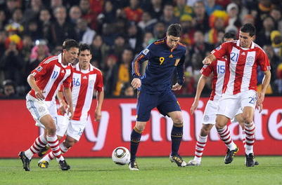 Foot-CM:Villa envoie l'Espagne en demi-finale Foot-CM:Villa envoie l'Espagne en demi-finale